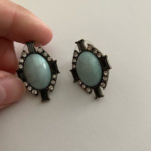 Teal earrings